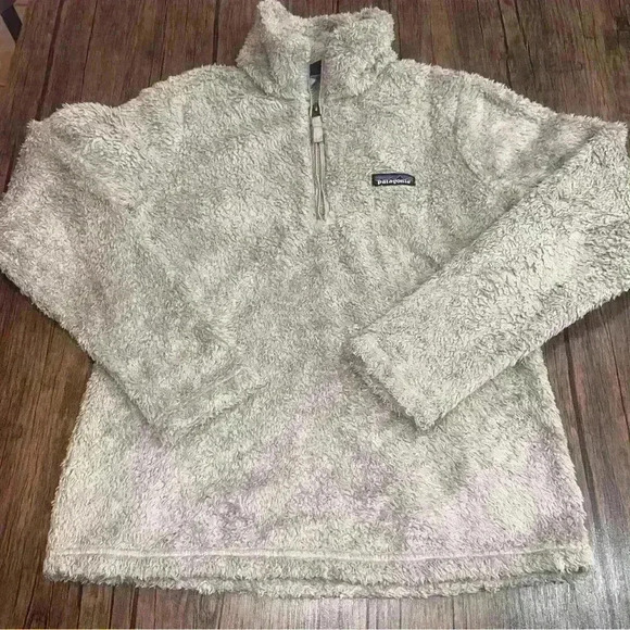 Patagonia Women’s Worn Wear 1/4-Zip Pullover Salt Grey 25235 Size Small - Picture 1 of 5